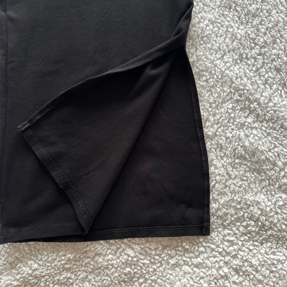 No Boundaries Women’s Maxi Dress Black Size X-Small Ribbed Short Sleeves - Picture 7 of 9